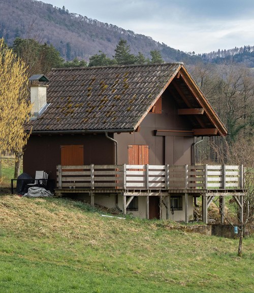 A mountain cabin